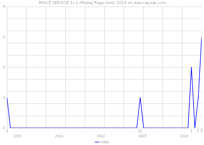 SPACE SERVICE S.r.L (Malta) Page visits 2024 