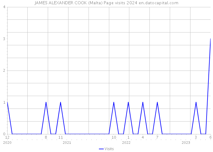 JAMES ALEXANDER COOK (Malta) Page visits 2024 