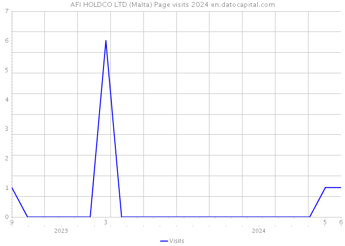 AFI HOLDCO LTD (Malta) Page visits 2024 