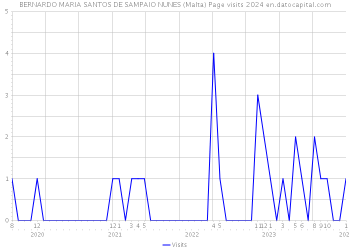 BERNARDO MARIA SANTOS DE SAMPAIO NUNES (Malta) Page visits 2024 