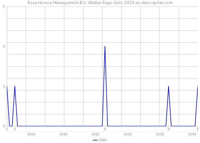Rosa Horeca Management B.V. (Malta) Page visits 2024 
