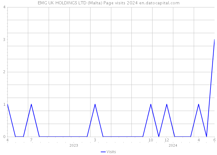 EMG UK HOLDINGS LTD (Malta) Page visits 2024 