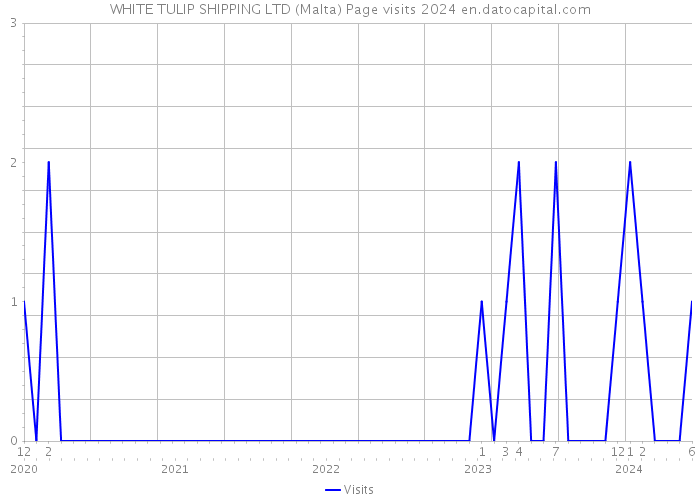 WHITE TULIP SHIPPING LTD (Malta) Page visits 2024 