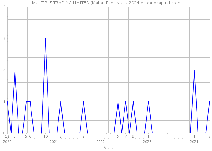MULTIPLE TRADING LIMITED (Malta) Page visits 2024 