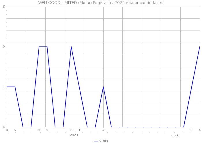 WELLGOOD LIMITED (Malta) Page visits 2024 