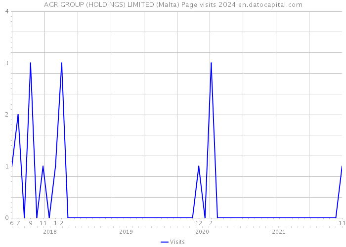 AGR GROUP (HOLDINGS) LIMITED (Malta) Page visits 2024 
